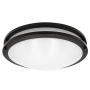LED12"FLUSH/BLK/5CCT/D