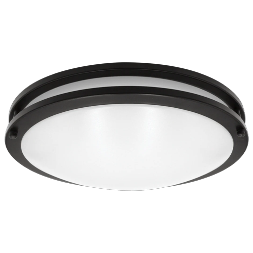 LED14"FLUSH/BLK/5CCT/D