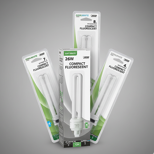 COMPACT FLUOR LIGHT BULBS